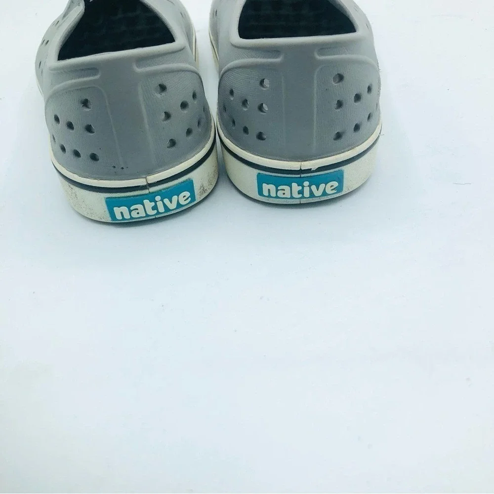 Native Kids Unisex Waterproof Outdoor Rubber Slip On‎ Shoes Size C12 Grey